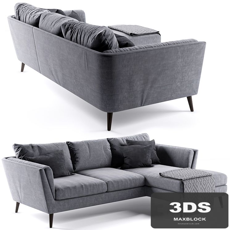 Richmond Corner Sofa rosa and gray