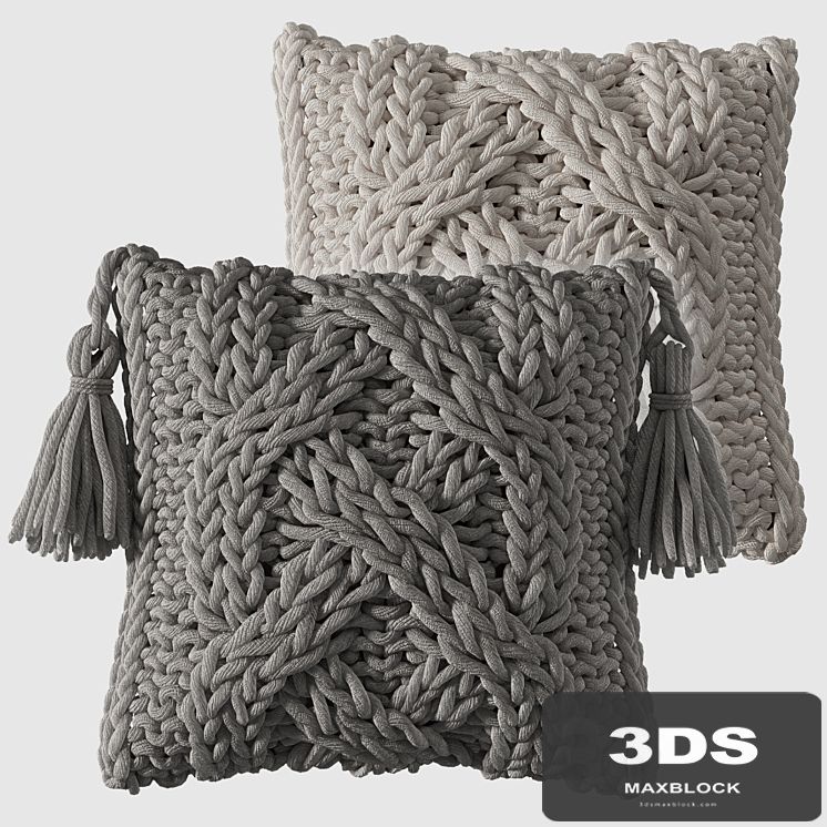 Knitted pillows