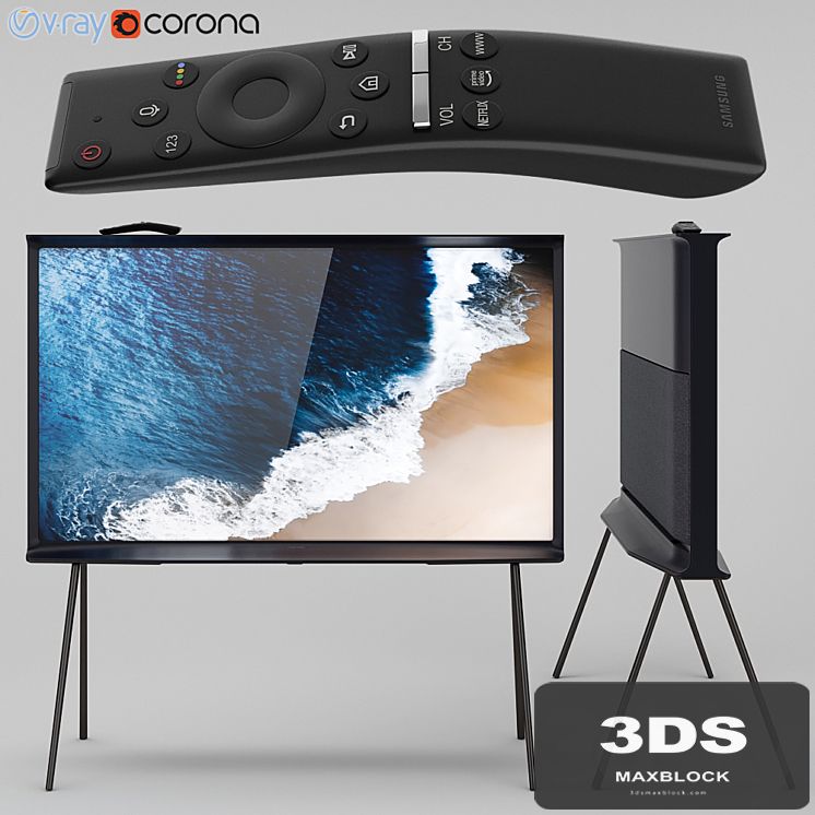 Samsung QLED The Serif TV black