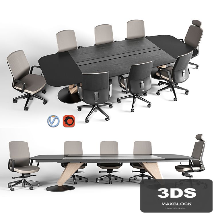 Delta meeting table and chair