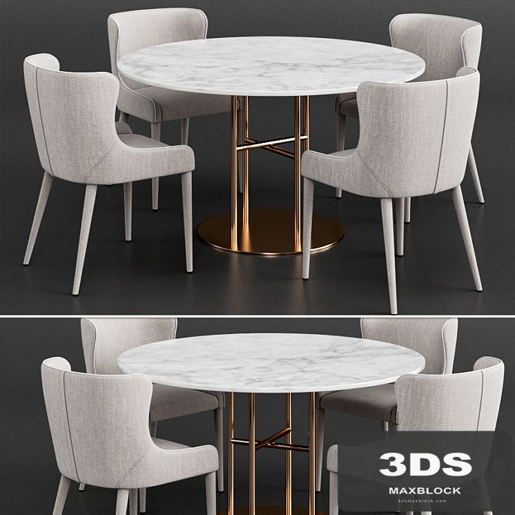 Coco Republic Markson Dining Chair & Flex Dining Table