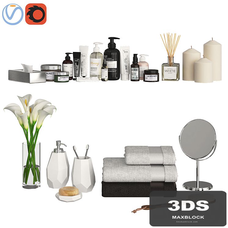 Bathroom Decor Accessories and Cosmetics