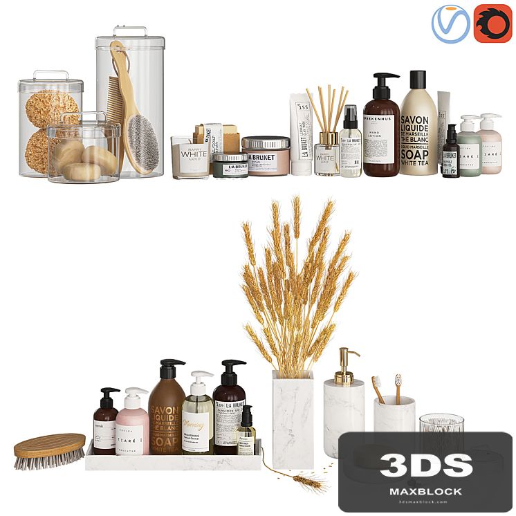 Bathroom Decor Accessories and Cosmetics - Light