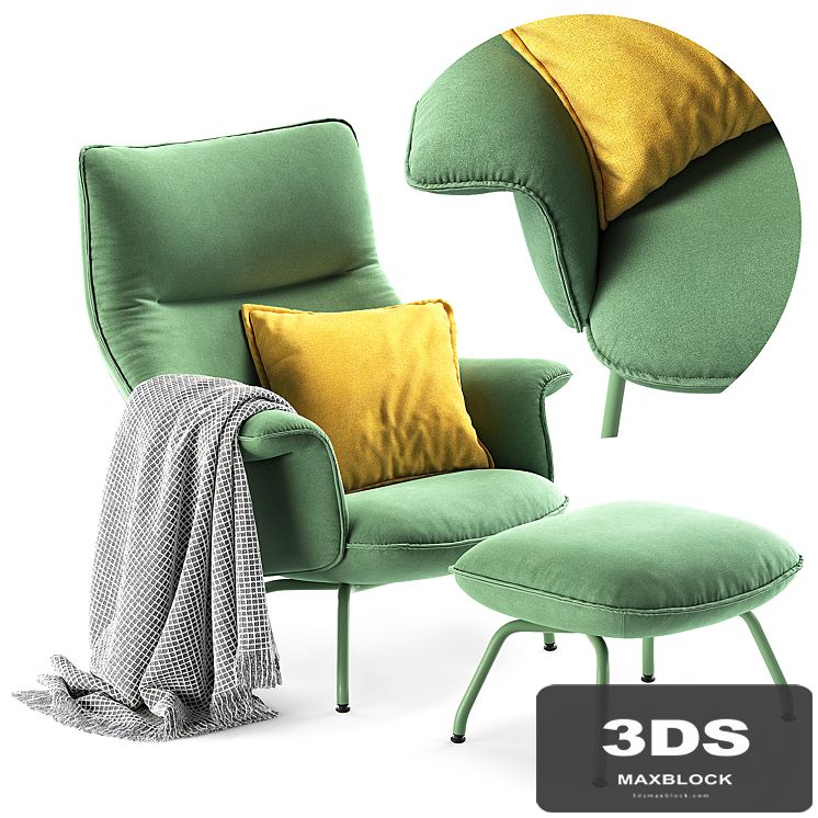 Muuto Doze Lounge Chair & Ottoman