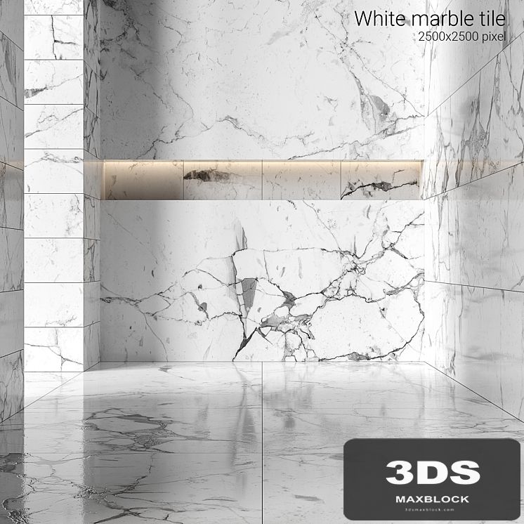 White marble tiles 4