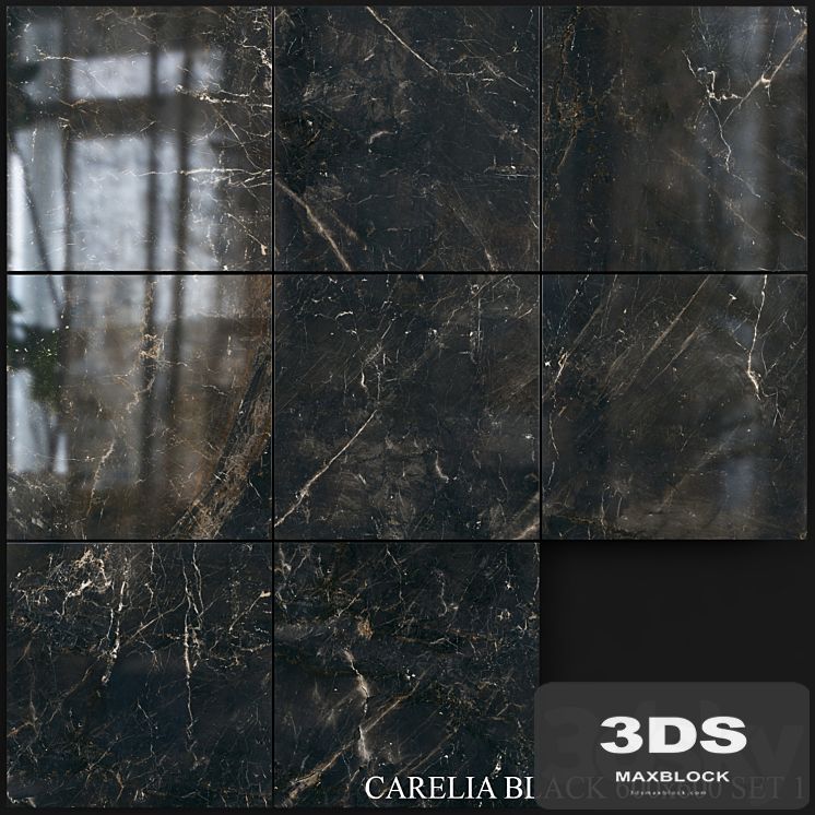 Yurtbay Seramik Carelia Black 600x600 Set 1
