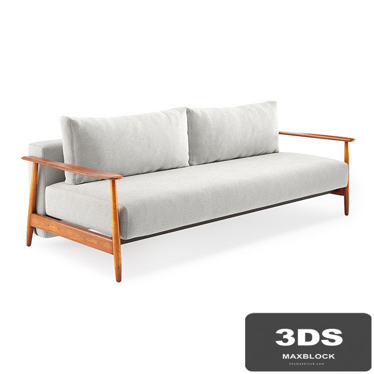 CB2 una,grey,sleeper,sofa