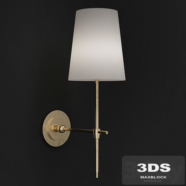 Adams Wall Sconce with Linen Shade