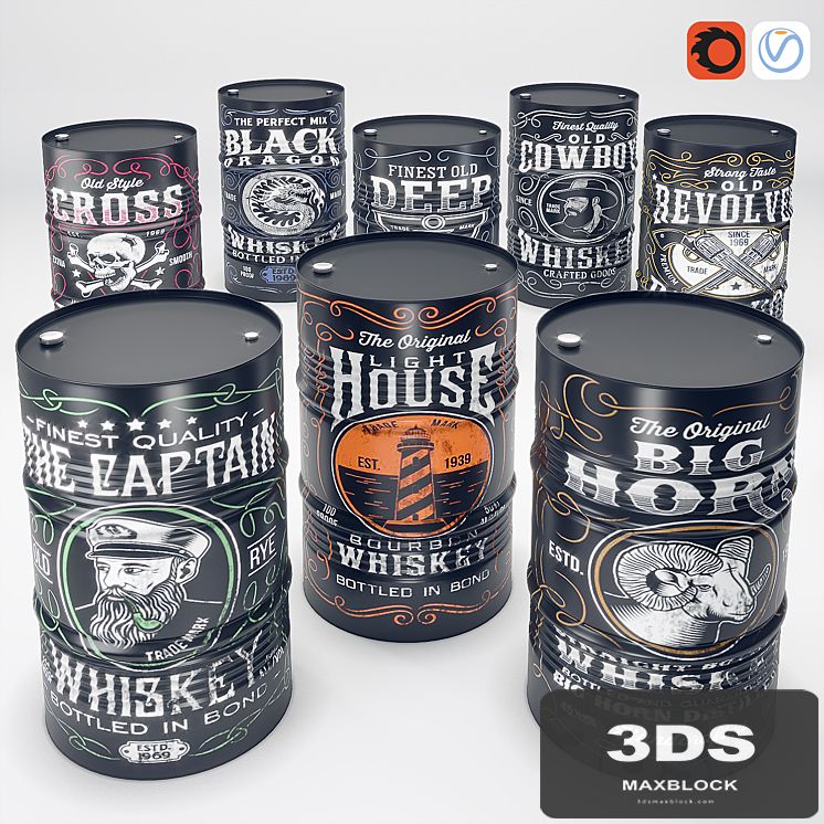 Whiskey oil barel