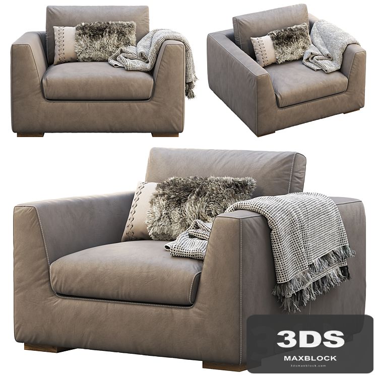 RH Modena Taper Arm Chair