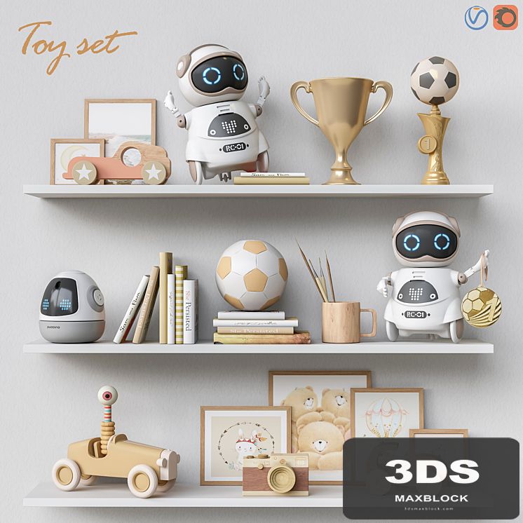 Toys and furniture set 62