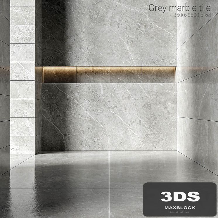 Gray marble tiles 3