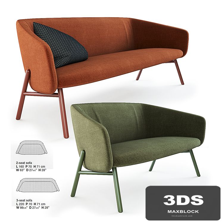Kristalia Tuile sofa