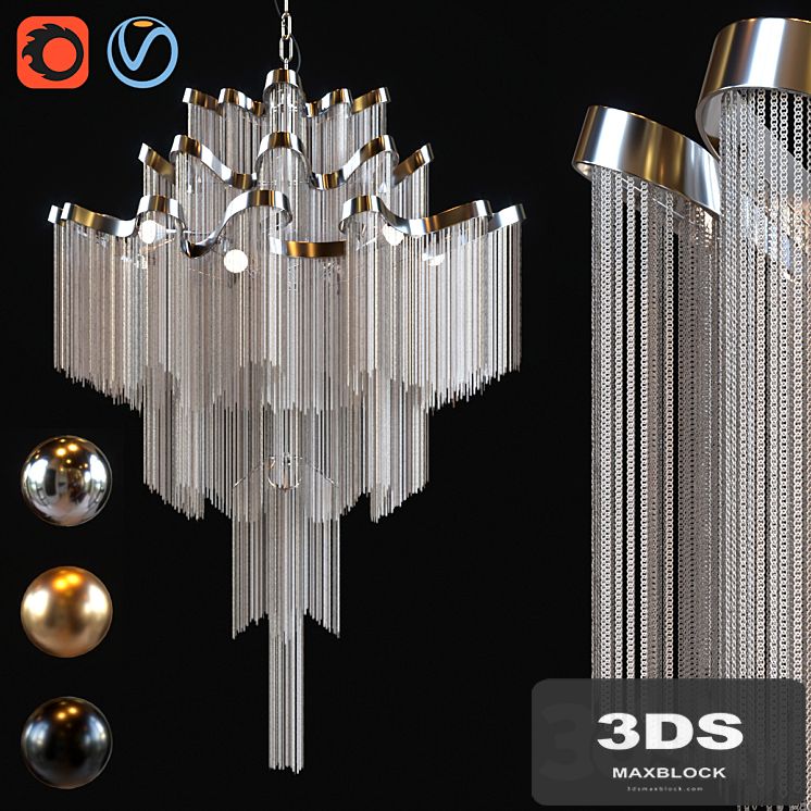 Terzani stream chandelier