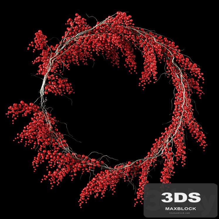 Christmas wreath of berries