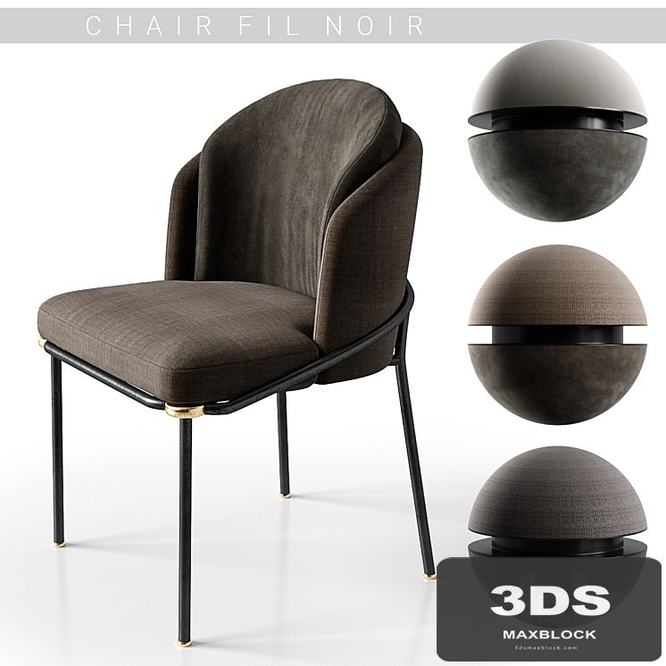 Chairs minotti fil noir