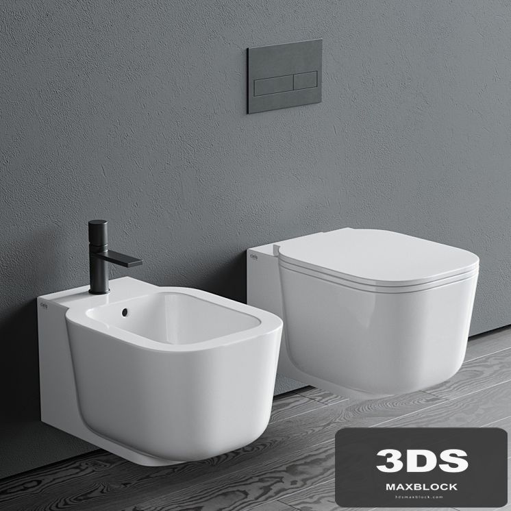 Ceramica Cielo Cubika Wall-Hung WC
