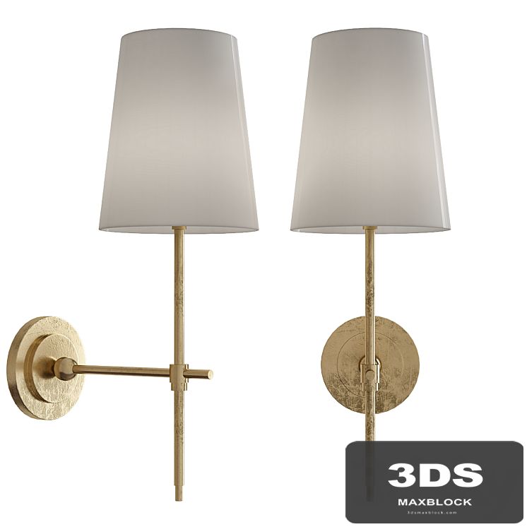 Adams Wall Sconce with Linen Shade