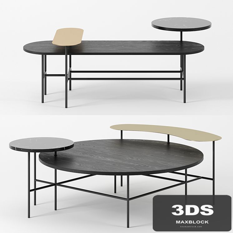 Palette tables by & Tradition set 2