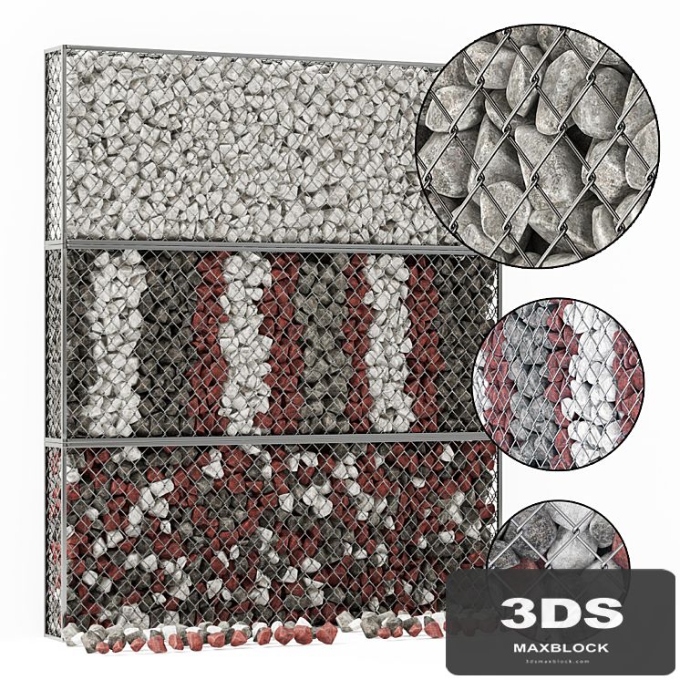 Gabion medium stone color