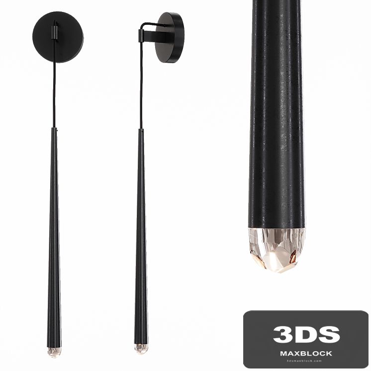Restoration Hardware AQUITAINE GRAND SCONCE Black