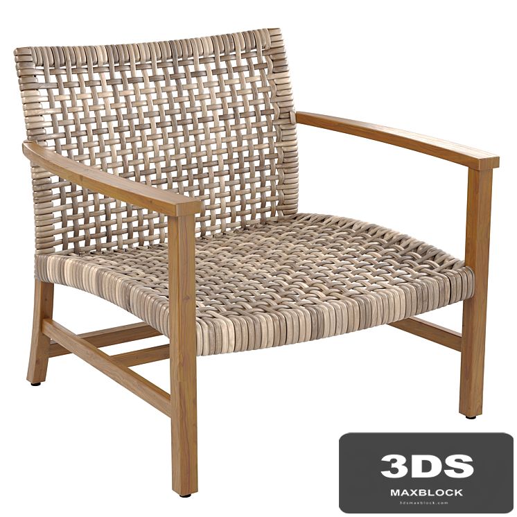 Isola Lounge Chair in Natural Finish