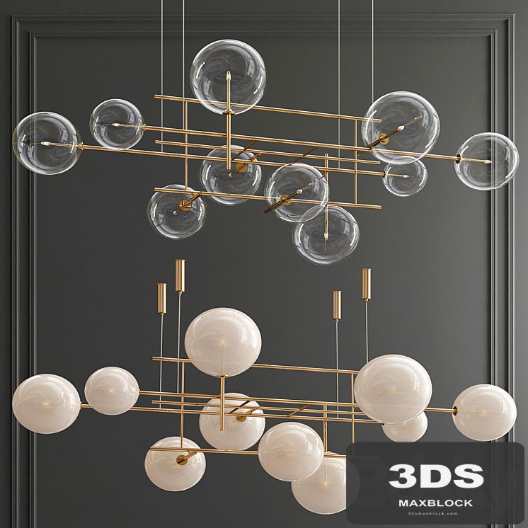 Bolle Galotti Orizzontale Suspension Chandelier