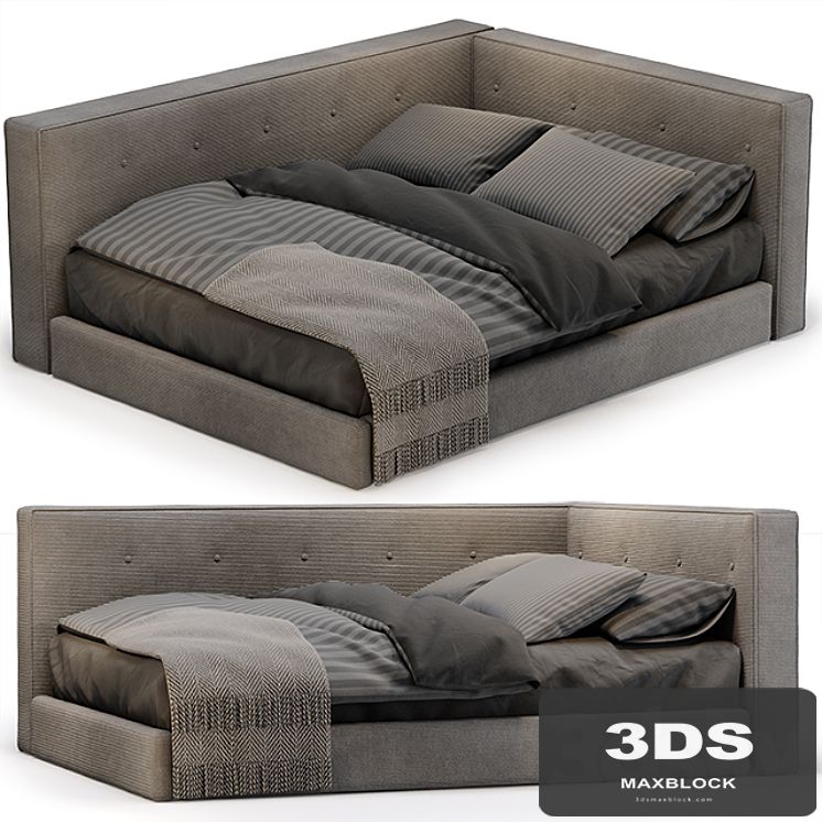 POTTERY BARN Cushy Lounge Platform Corner Bed