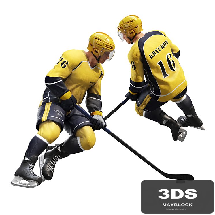 Hockey player. Position 1