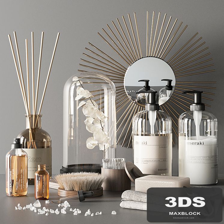 Elegant bathroom accessories