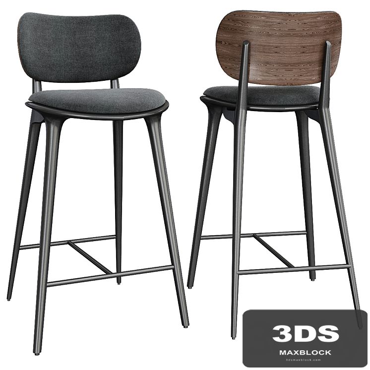 High Stool Backrest by Mater Design