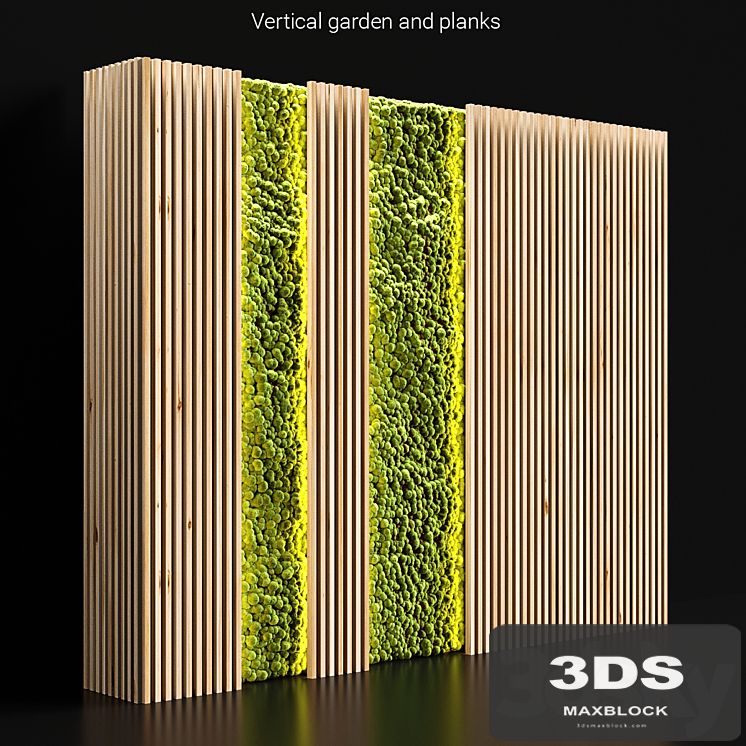 Vertical garden and planks 2