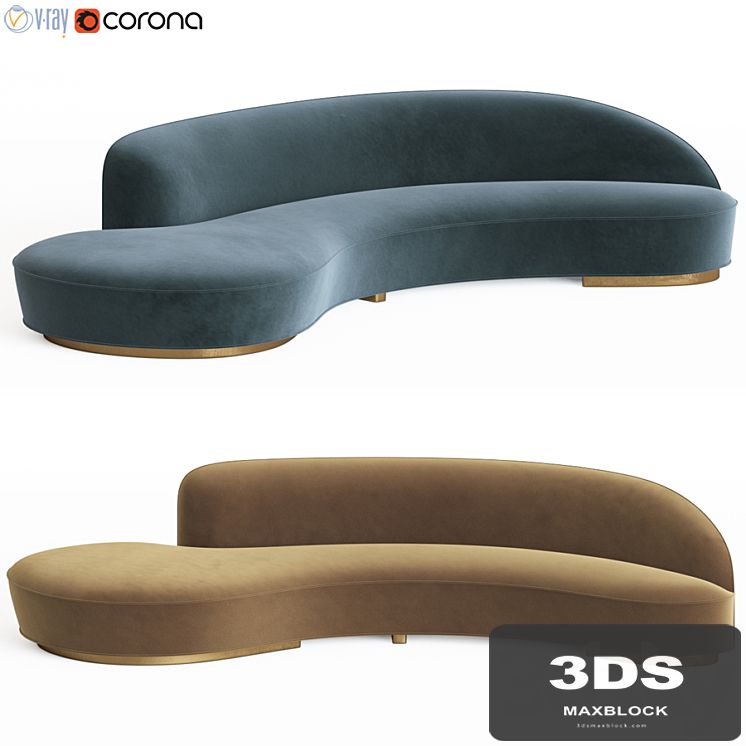 Vladimir Kagan Serpentine Sofa