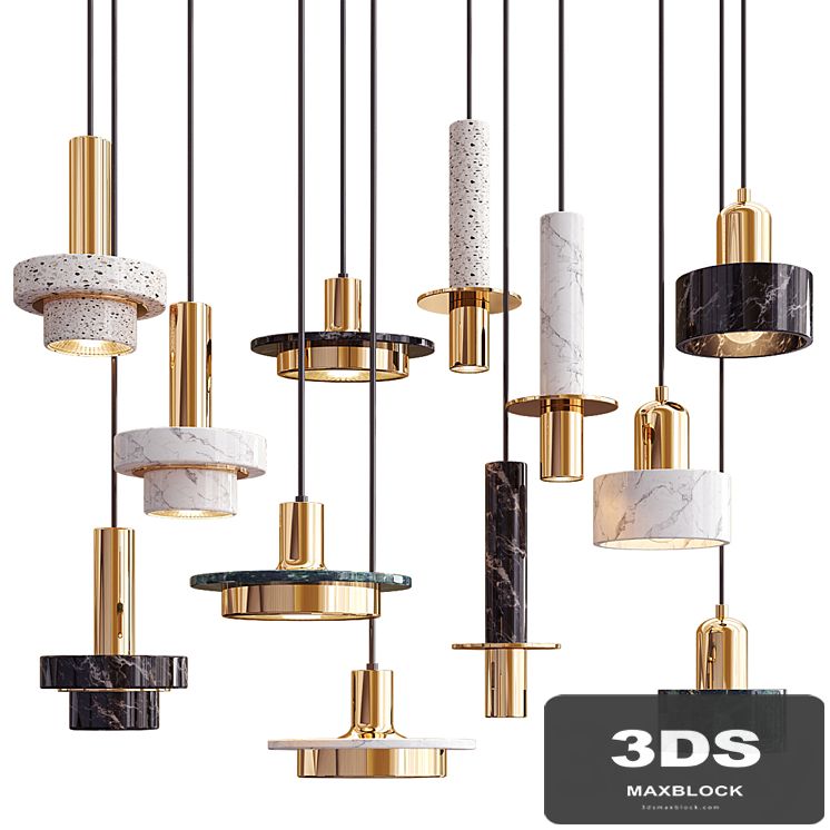 Four Hanging Lights_47 Exclusive Marble