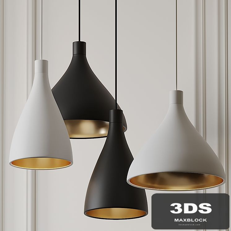 Swell Narrow and Medium Pendant Lights by Pablo Studio