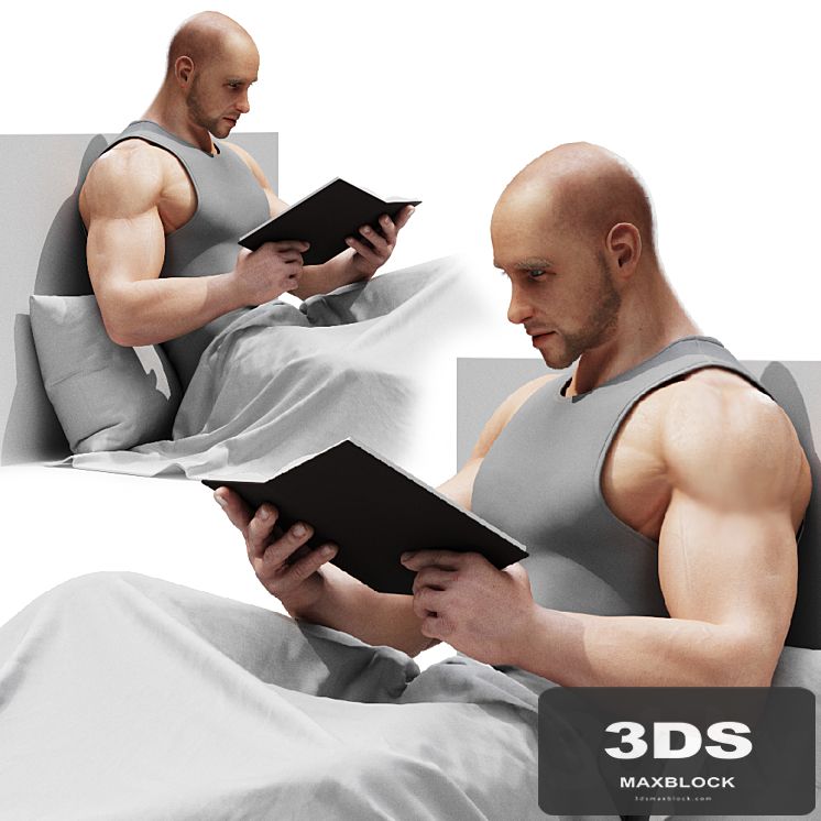 Reading man
