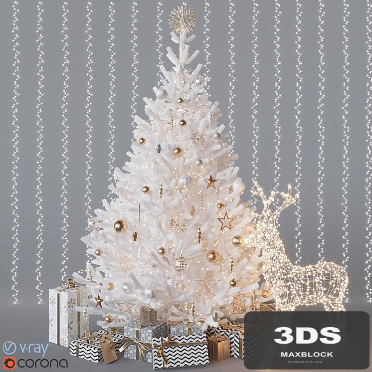 White christmas tree