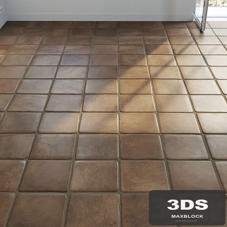 Ceramic tile set 02 - Terracotta