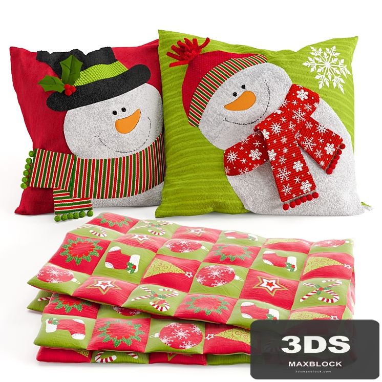 New Year decorative set.