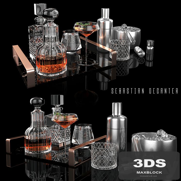 sebastian decanter whiskey set
