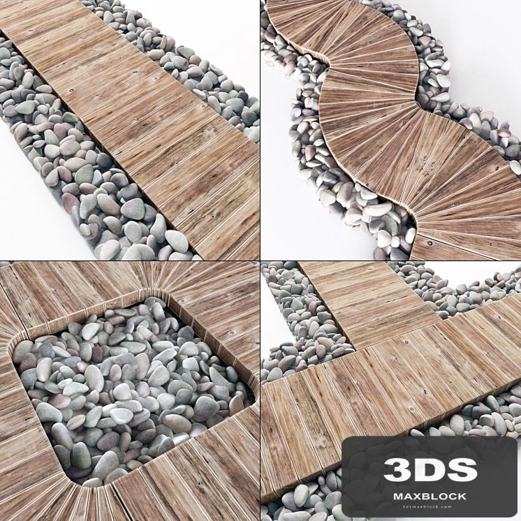 Pebble lawn flooring
