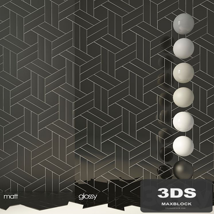 Tile Equipe Chevron Wall SET