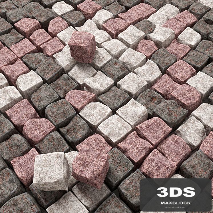 Chipped granite paving / Paving granite chipped