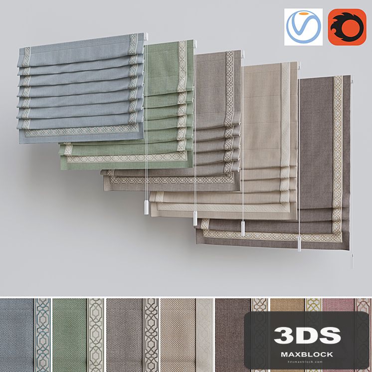 Set of Roman Curtains 1