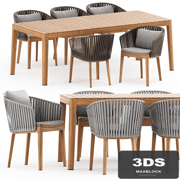 MOOD Chair, MOOD Table by Tribu