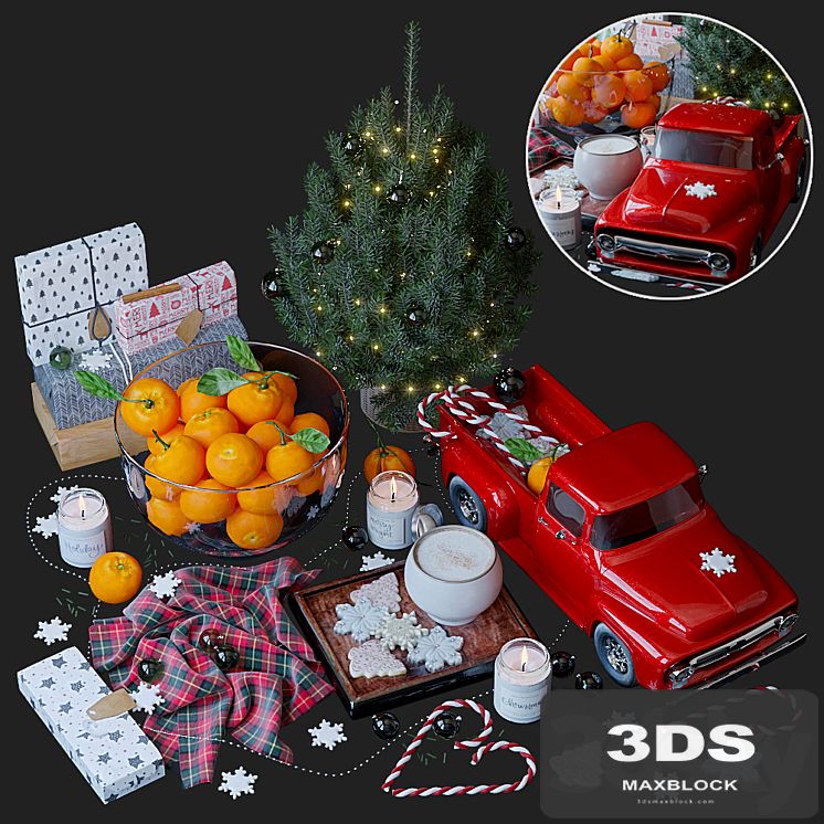 Christmas style decorative set