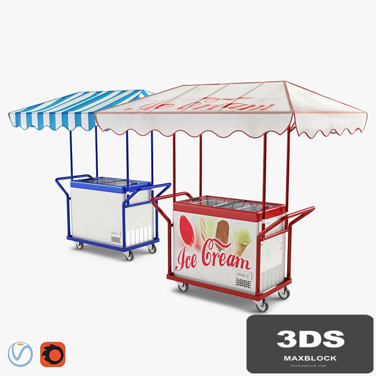 Hand trolley with freezer Polar