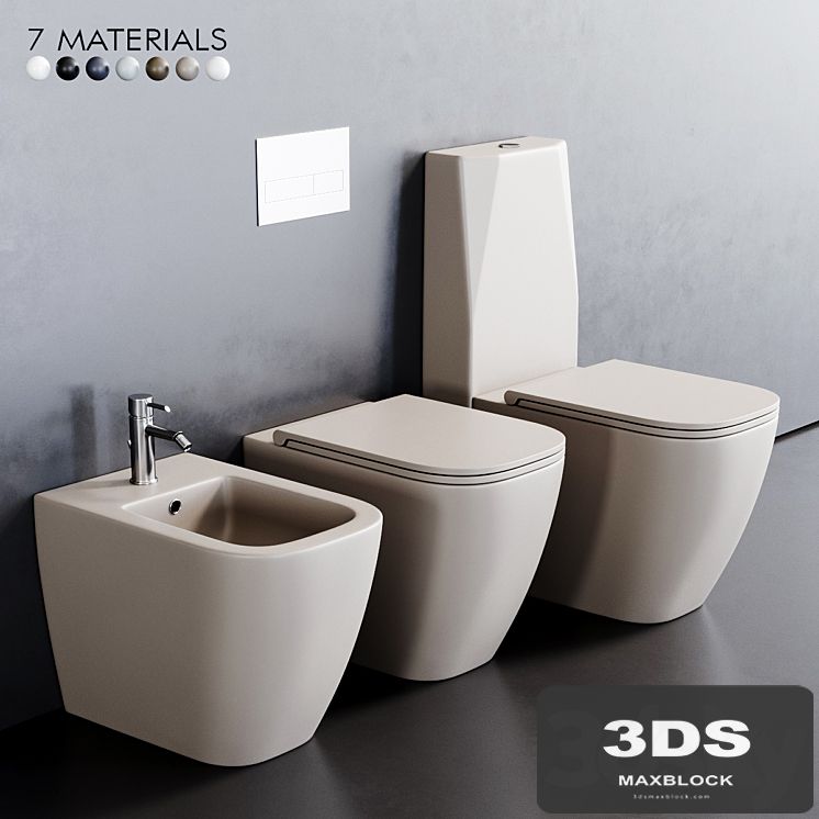 Esedra by SDR Ceramiche Quadra WC