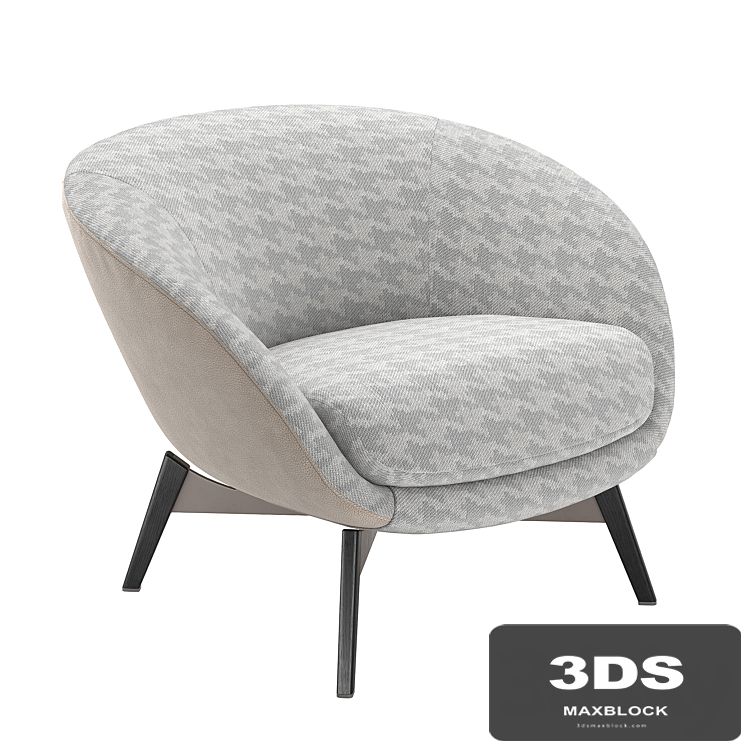 Minotti Russell Armchair Fixed