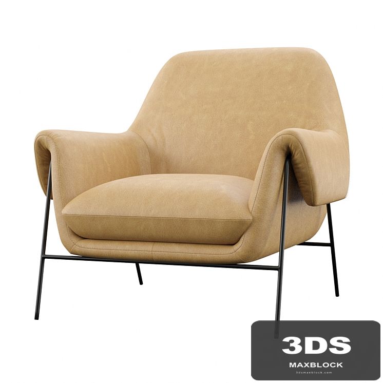 Ambroise Metal Club Chair